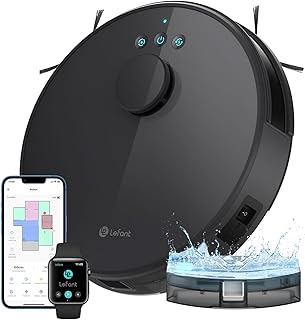 Test et avis complet sur le Lefant Robot Aspirateur Laveur 2 en 1, Super Aspiration 5500Pa, Navigation LDS, Cartographie, Zones Virtuelles, Aspirateur Robot Connecté par Alexa-APP-WiFi, Idéal pour Poils Animaux, Tapis Sols Durs
