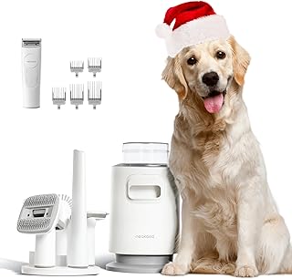 Test et avis complet sur le Neakasa P0 Pro Aspirateur Poil de Chien, 48dB Ultra Silencieuse, Tondeuse Chien Poil Long Epais Professionnelle, Kit Brosse de Toilettage Aspirateur pour Chien Chat, avec 5 Peignes Guides
