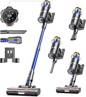 Test et avis complet sur le 650W-55KPA Aspirateur Balai sans Fil 70min, 1.6 L Aspirateur sans Fil Puissant avec Rechargeable Support Mural, Brosse Anti-Enmêlement Améliorée et OLED Écran Tactile, pour Sols Durs-Animaux-Voiture2