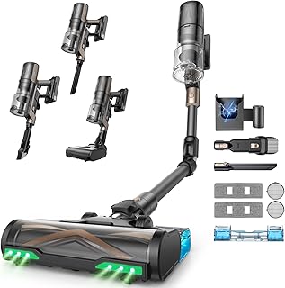 Test et avis complet sur le Proscenic P20 Aspirateur Balai sans Fil,70Kpa-680W-70Min Aspirateur Laveur avec Nettoyage de Sol,Aspirateur Pliable sans Fil Puissant,Autoportante,Brosse Anti-Enmêlement pour Tapis,Poils Animaux,Voit